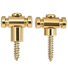 SR1 Chrome Roller String Trees (2-Pack) for Electric Guitar String Tree Gold