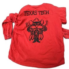 Vintage Texas Tech University Full Back Print Long Sleeve XL