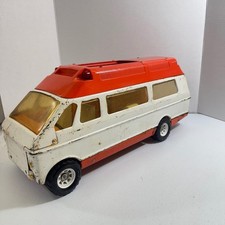 VTG 1976 Tonka Pressed Steel Rescue Vehicle w/Sliding Door Made in USA 18x7x9.