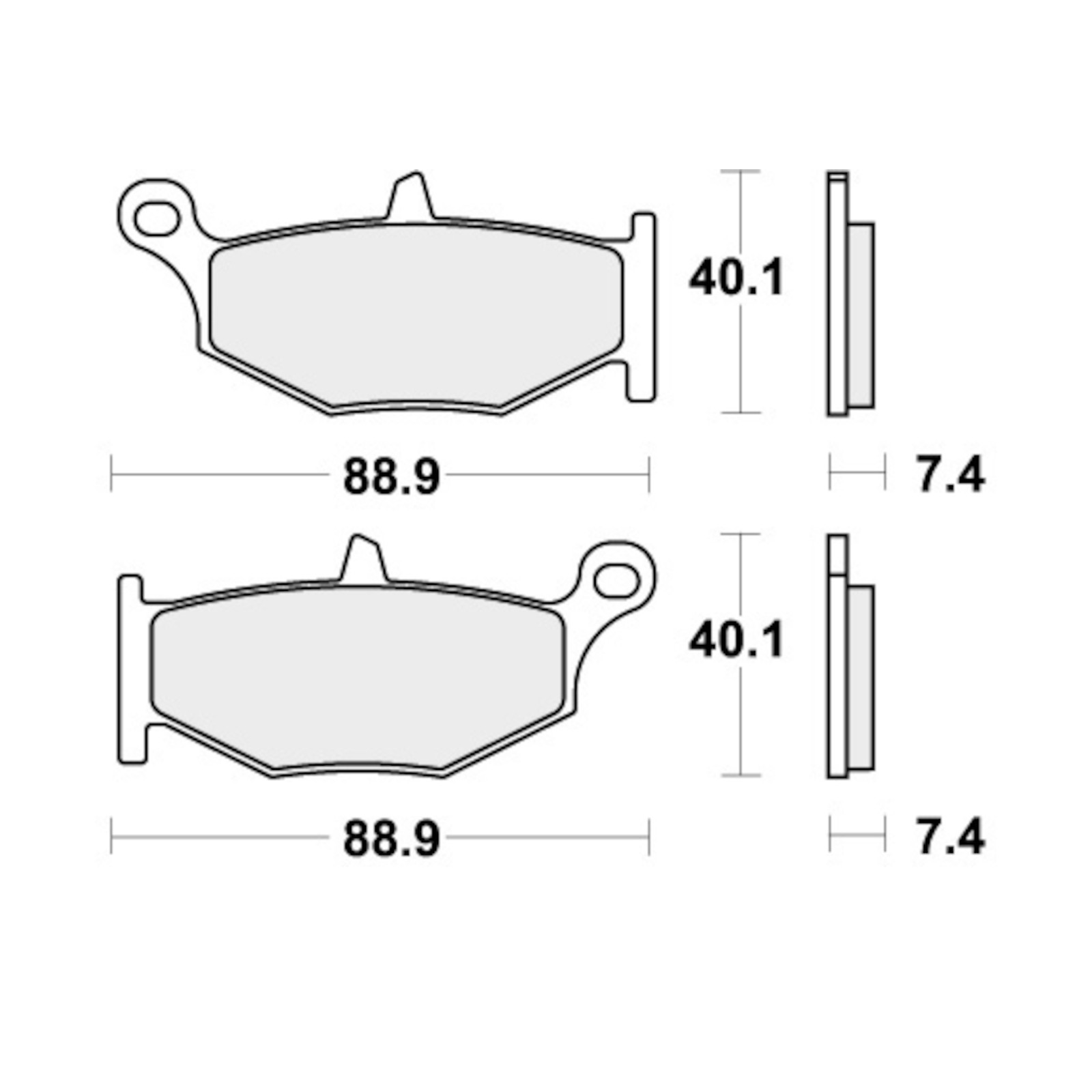SBS REAR Brake Pads for Suzuki 1340 B King 2008 2009 2010 2011 2012 2013 2014 - Image 18