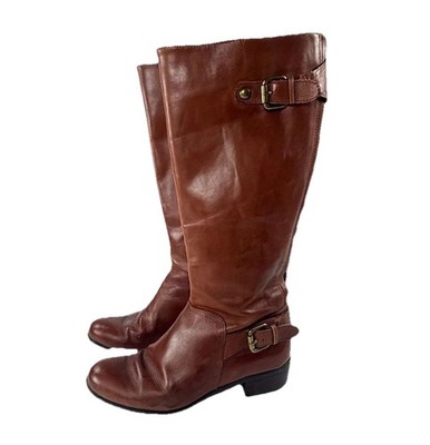 Corso Como Riding Boot Tall Womens 6M Brown Leather Knee High Equestrian Western