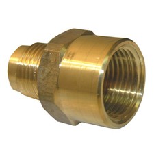 LASCO 5 8 Inch Female Flare to 1 2 Inch Male Flare Brass Adapter for Gas Lines