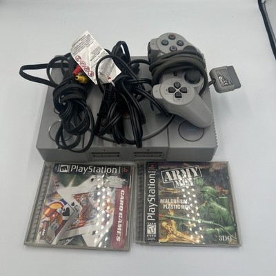 Sony Original PlayStation Video Game Console - Gray (SCPH-7501) PS1 Video Games