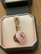RARE Authentic Vintage Juicy Couture Pink Cupcake Charm New in original box