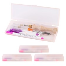 4Pack Punch Needle Kit 1.6mm-2mm-2.5mm-3.5mm-5mm Metal Tubes Adjustable Woode...