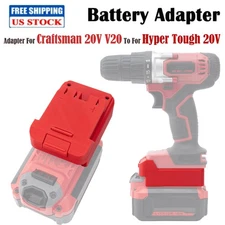 Battery Adapter For Craftsman 20V V20 Battery To For Hyper Tough 20V Power Tools