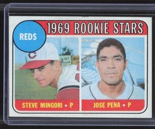 1969 Topps #339 Reds 1969 Rookie Stars (Steve Mingori / Jose Pena)