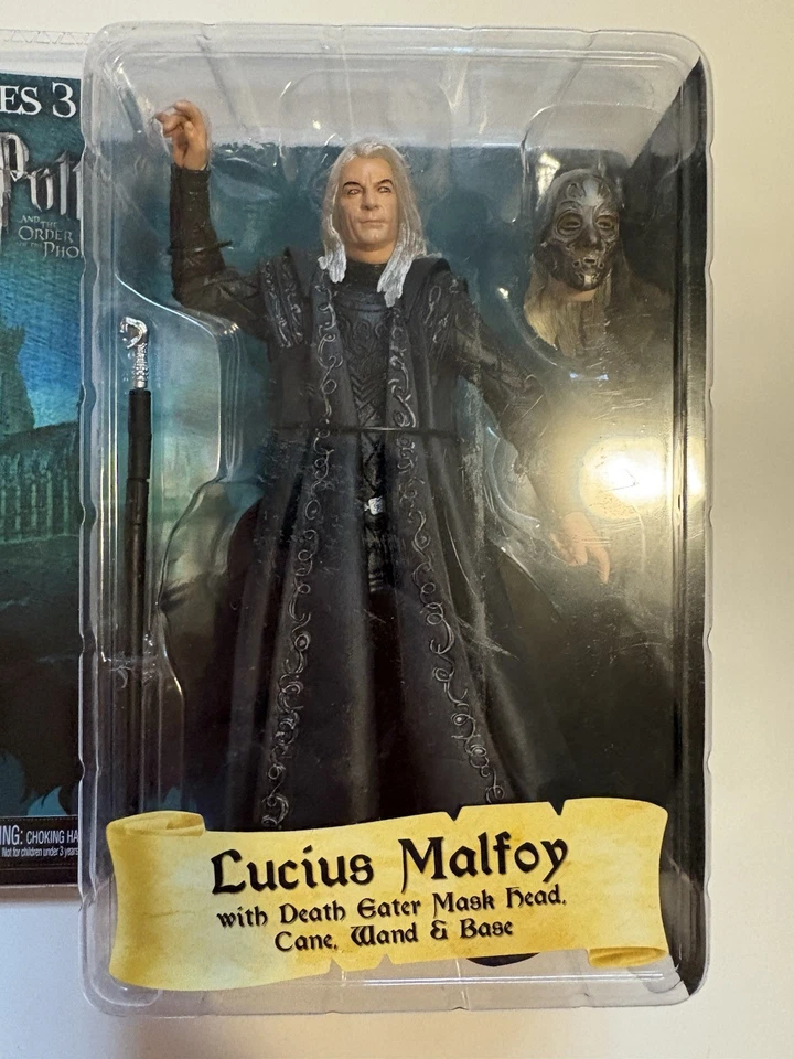 Figura de acción Lucius Malfoy Harry Potter Serie 3 Orden del Fénix NECA Foto 3 de 4