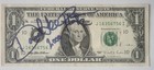 David Lee Roth SIGNED 1 Dollar Bill. EXTREMELY RARE. Proof. — photo 1