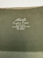 Vintage Albert  s Seamless Flat Knit Stockings With Bare Foot