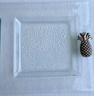 Server Two Sections Glass W Pineapple Metal Accents By Fifth Avenue — photo 3