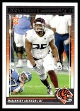 MCKINNLEY JACKSON 2024 SCORE FOOTBALL RC CINCINNATI BENGALS #398
