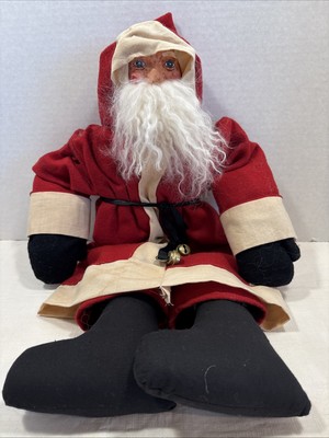 1995 HENRY CURTIS 21'' Shelf SANTA ''Jingle'' Signed Christmas Plush