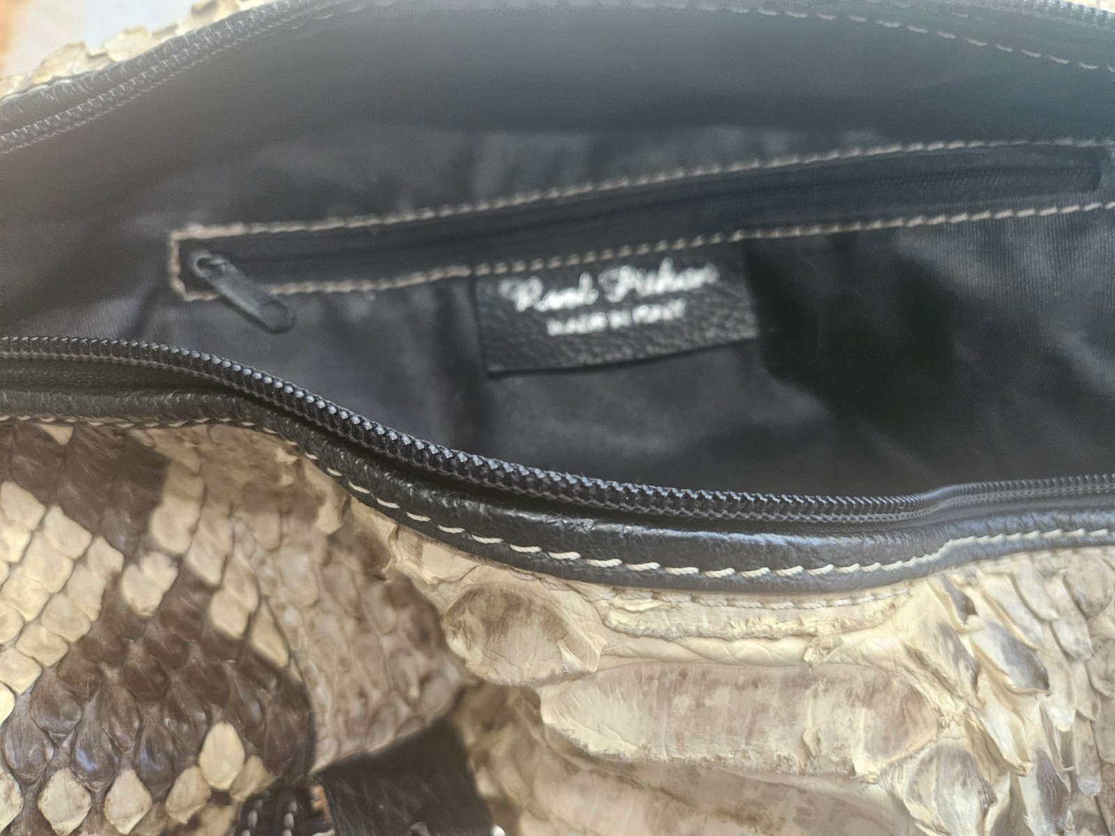 Genuine Italian Python  Hand Bag - image 2