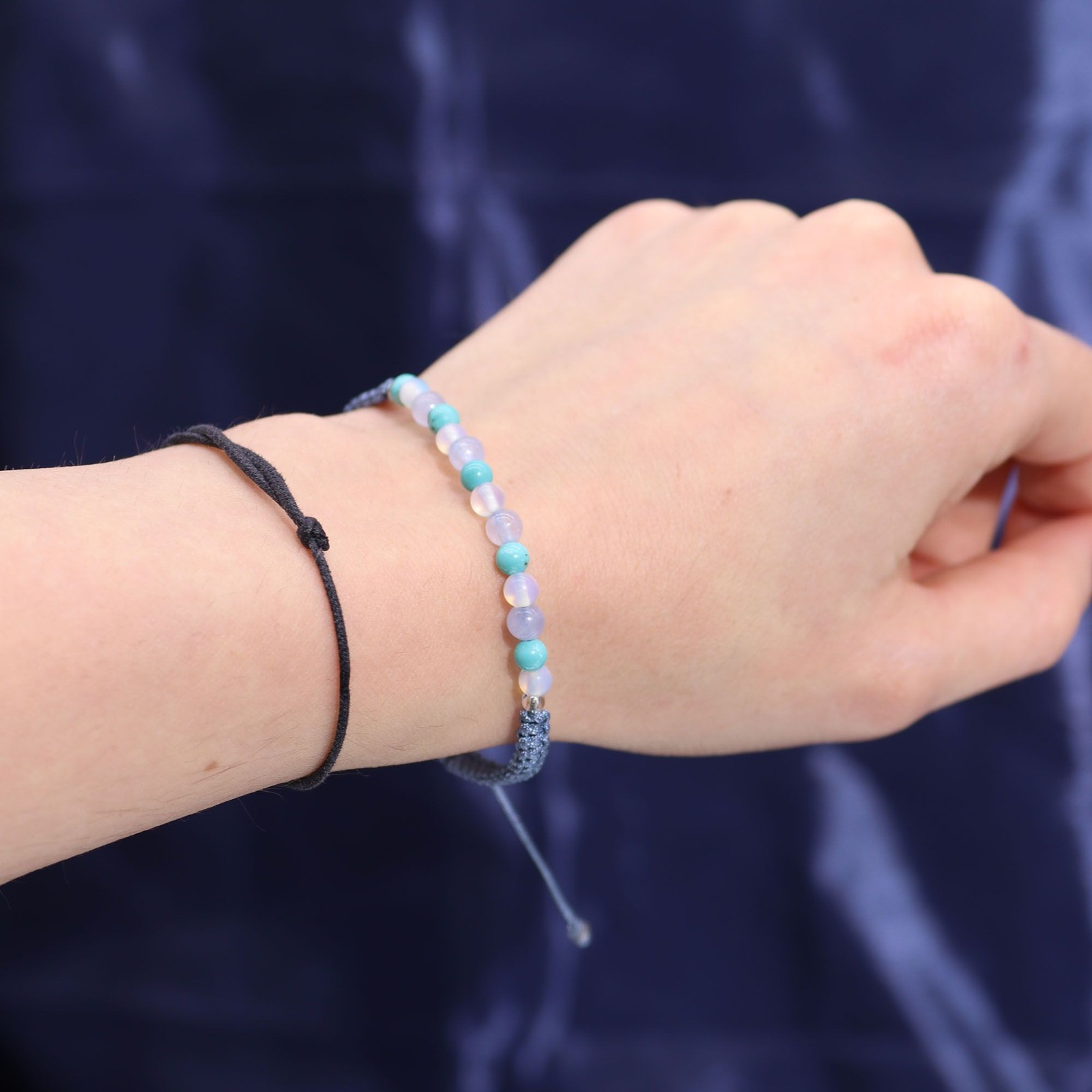 Zodiac Crystal Candle with Gemstone Bracelet  Pisces Beautiful Natural Gift Set - Image 2