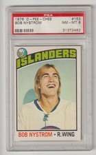 1976 O-Pee-Chee #153 Bob Nystrom PSA 8