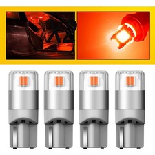 AUXITO 2US2T LED Red T10 194 W5W License Plate Light Inside Dome Trunk Light 8W