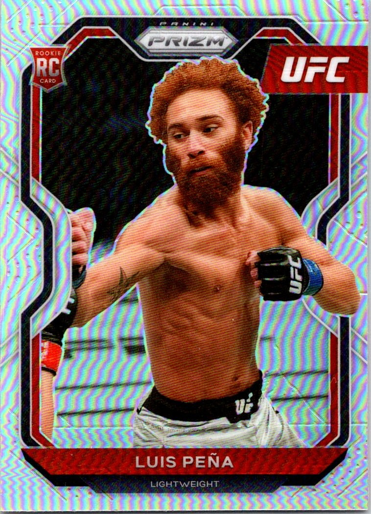 2021 Panini Prizm UFC #27 Luis Pena Silver Prizms