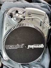 Gemini TT-1100 USB Direct Drive DJ Turntable USB Out Pitch/Reverse Silver