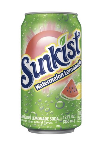 12 PACK! NEW! 2026! Sunkist Watermelon Lemonade, 12 oz, LIMITED STOCK! FREE SHIP - Photo 2/2