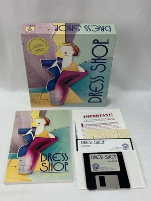 Dress Shop Sewing Pattern Designer Software By Livingsoft Inc. PC IBM Tandy DOS