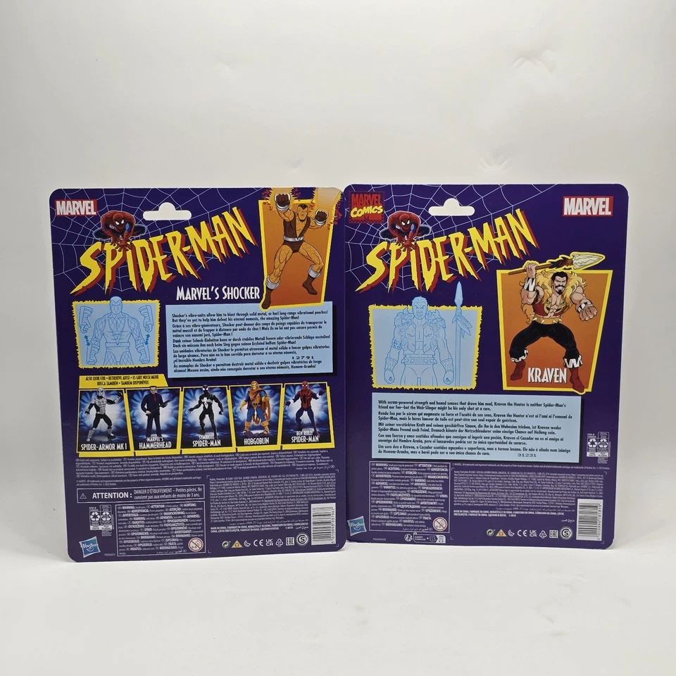 Serie animada Shocker & Kraven Spiderman Marvel Legends nueva en caja Foto 4 de 4