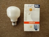 Osram GlüHlampe T60, E27, 60W, Soft White, Opalweiß, Sonderform