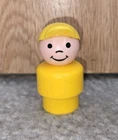 Vintage FisherPrice Little People Whoops Boy Yellow Body and Cap Rare HTF EUC