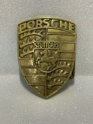 Porsche Gold Belt Buckle Porsche Belt In Vintage Belt Buckles for sale | eBay main image 3