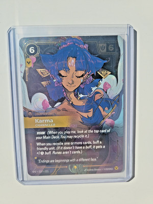 Karma Channeler Riftbound Spiritforged Overnumbered 237/221 Signature ...