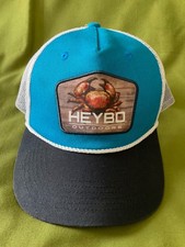 New Heybo Outdoor Baseball Hat Cap Sapphire/White/Blu trucker mesh snapback NWOT