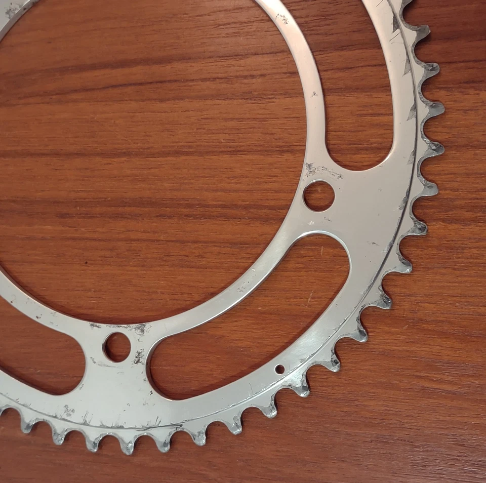 Campagnolo Bike Chainring Silver Color 5x Bolt 144mm bcd 52 Tooth   - Image 4 of 4