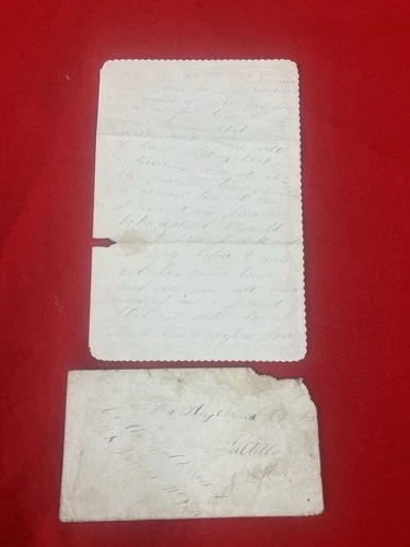 1863 Confederate Letter England Sending Troops to North 31st Mississippi Inf.