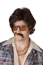 Brand New 70s Disco Daddy Wig and Moustache