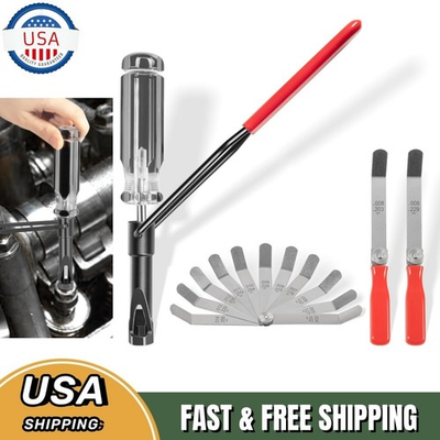 #ad #ad For Honda 10MM Jam Nut Valve Adjustment Tool Offset Tappet Feeler Gauge Set $35.90