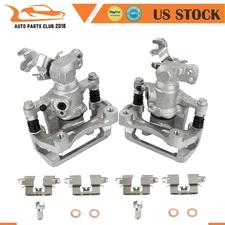 Brake Calipers w/ Bracket Assembly Pair For 2010-2012 Ford Fusion SEL 2.5L Rear