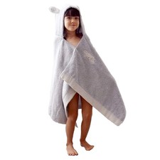 Kontex Chouette 45696-001 Hooded Bath Towel, Blue