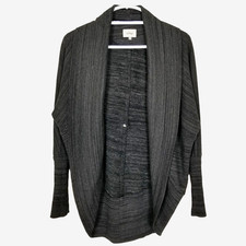 Wilfred Aritzia Women Diderot Sweater Open-Front Cocoon Cardigan Size XS Gray