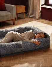 Silentnight Snuggle Pod Human Dog Bed Plush Extra Large Sofa Pad Cushion Mat