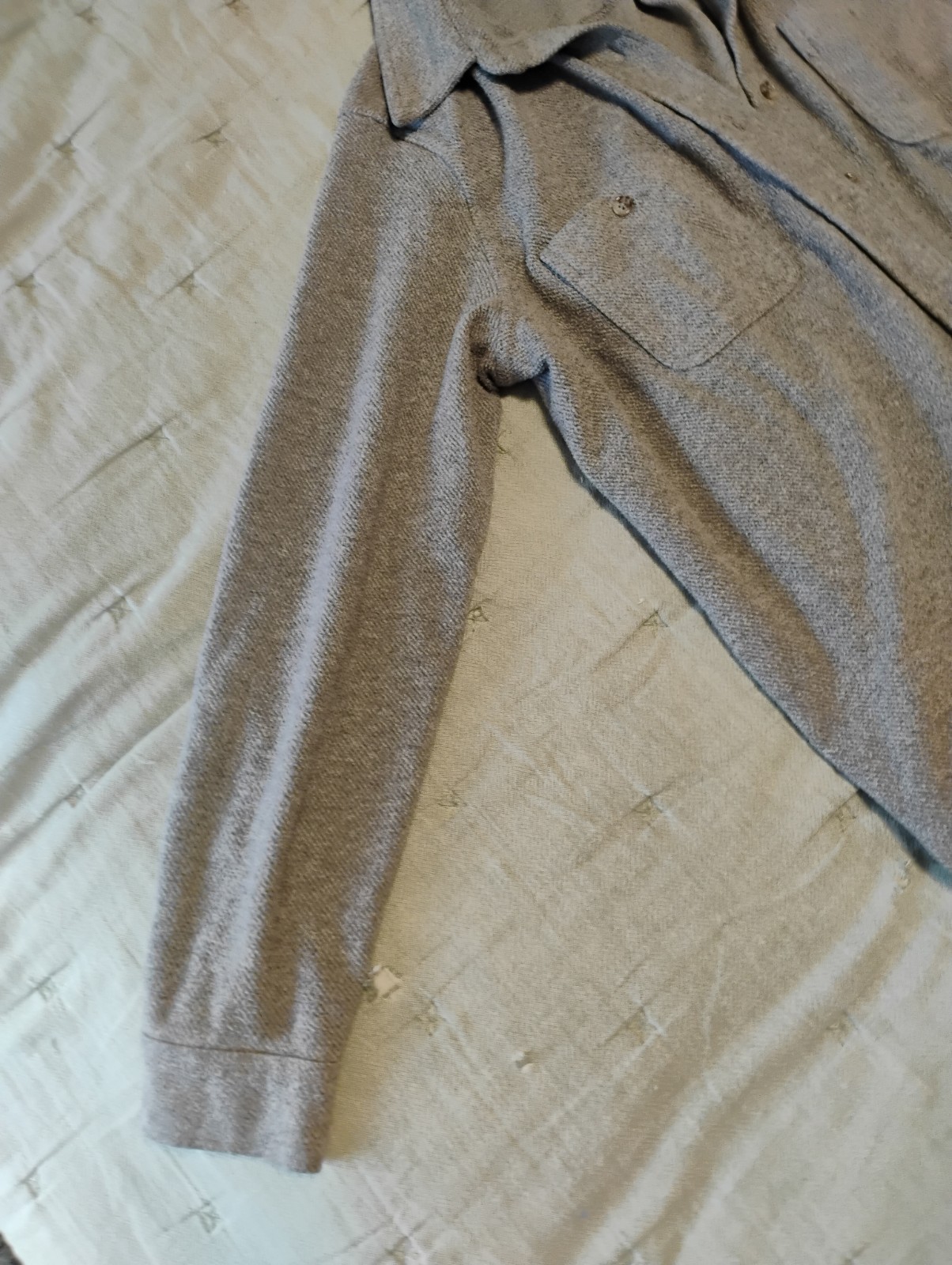 Members Mark Gray Button Down Sweater Women's Siz… - image 3