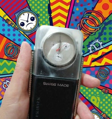 Swatch Irony Chrono Aluminium Vintage 1999 - LÄUFT NICHT - Für Sammlung