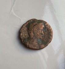 Ancient 50 BCBronze Roman Coin Lot of 1 Uncleaned, Heavily Worn, Obverse/Reverse