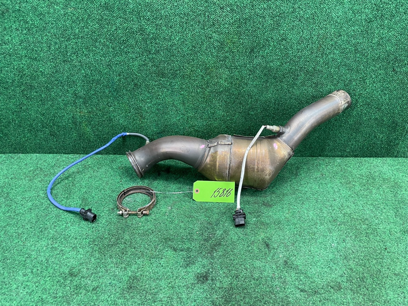 🛑 2014-2021 Maserati Ghibli M157 Left Side Engine Exhaust Downpipe Assembly OEM