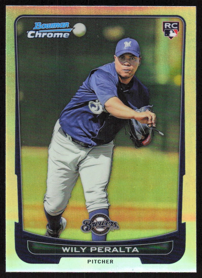 2012 Bowman Chrome Refractors #199 Wily Peralta Refractors RC