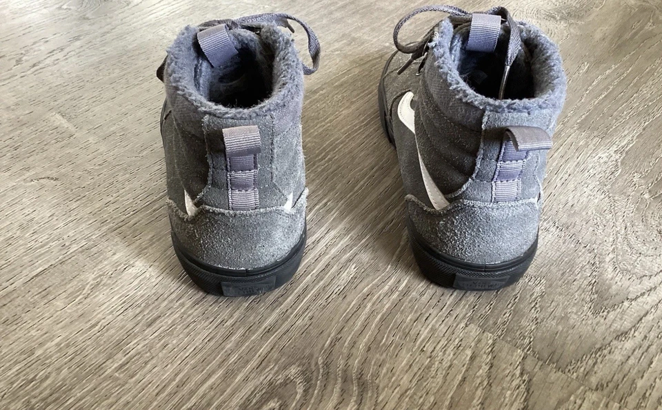 Zapatillas deportivas Vans Old Skool forradas altas jóvenes talla 7 niños grises zapatos MTE 721356 Foto 3 de 4