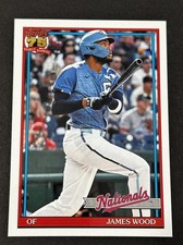2026 Topps Series 1 - 1991 Topps Baseball James Wood #T91-16 🔥⚾️🔥 Nationals