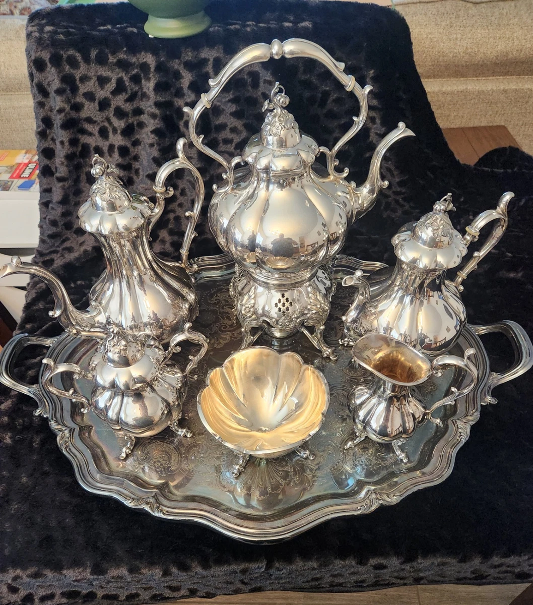 Reed & Barton Winthrop Antique US Silver-Plated Teapots, Coffee