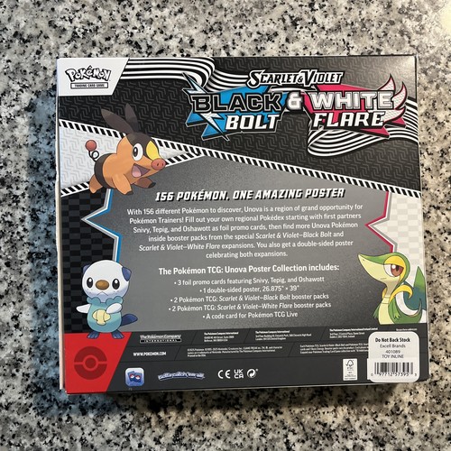 Pokemon Scarlet And Violet Black Bolt And White Flare Poster Collection Sealed - Picture 5 of 11