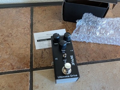Saphue Ultimate Drive Guitar Effects Pedal New Open Box Tested Amazing Sound