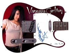 Vanessa Carlton Signed Autographed Photo Graphics Guitar ACOA